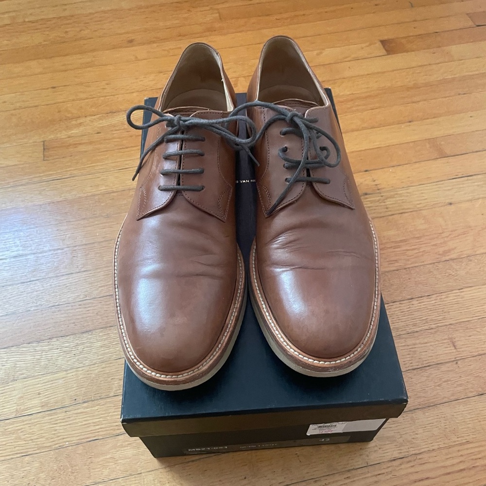 Dries Van Noten Brown Leather Derbys